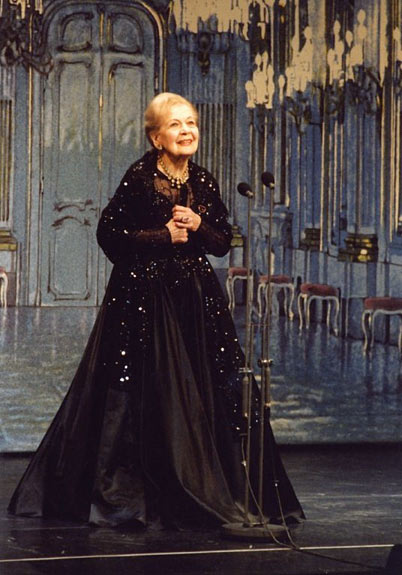 Marta Eggerth in Vienna in 2001